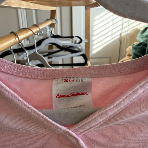 Hanna Andersson Light Pink Wrap Dress - Picture 2 of 3